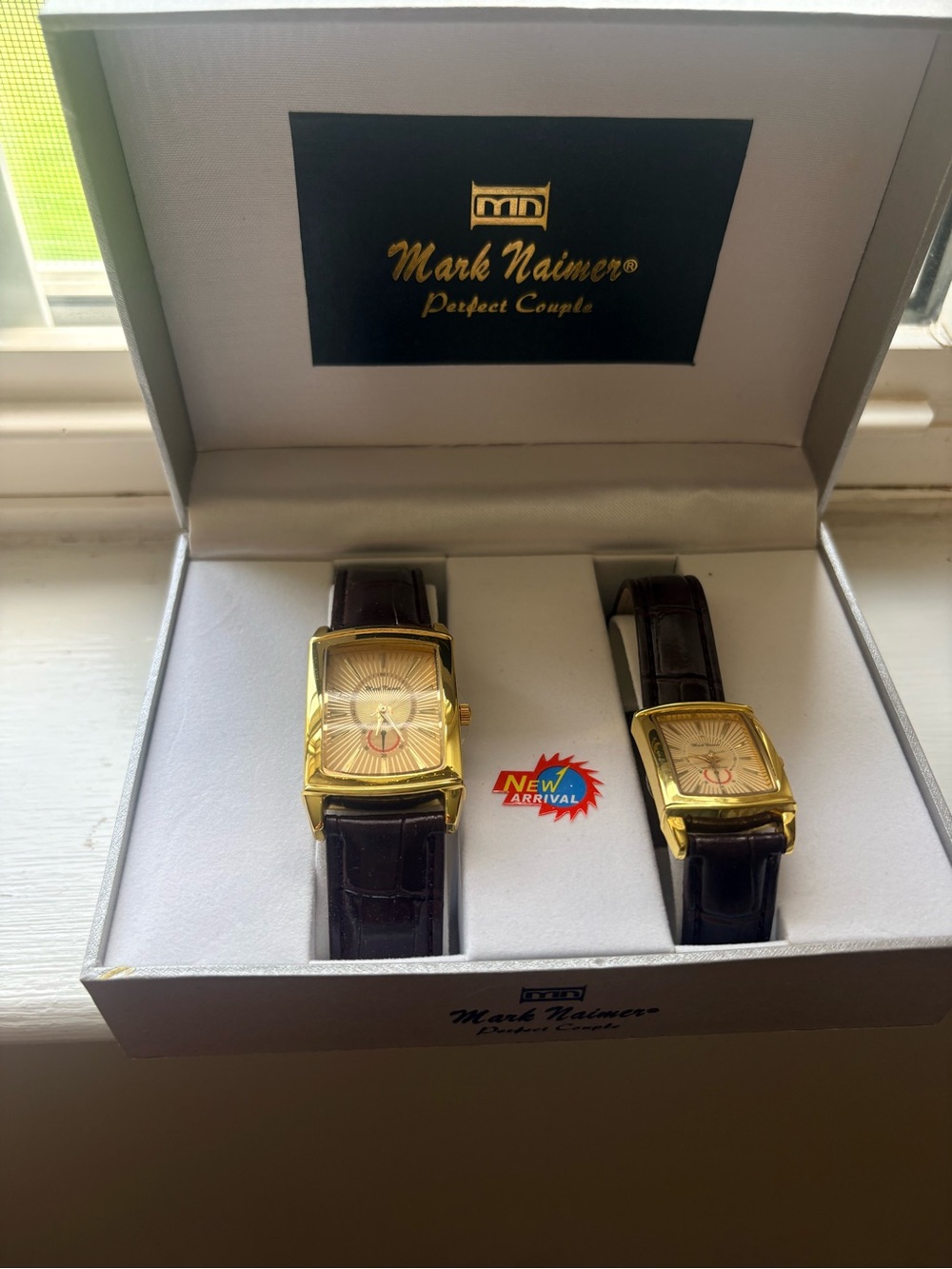 NIB Mark Naimer "Perfect Couple" His & Hers Matching Watch Set